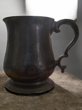 Vintage Pewter Tankard Cup / Mug in Gray